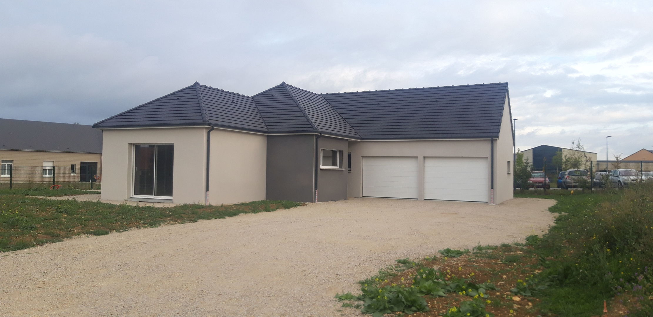 Construction maison moderne de plain pied à Valframbert (Orne)