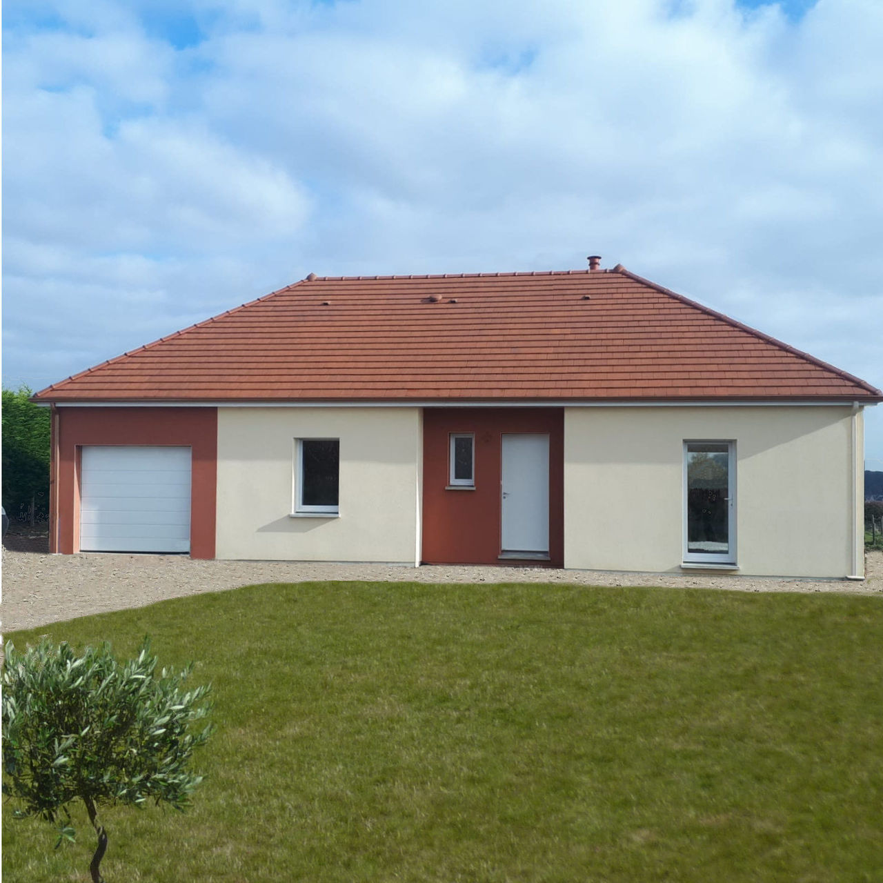 Construction maison contemporaine de plain pied à Bouloire (Sarthe)